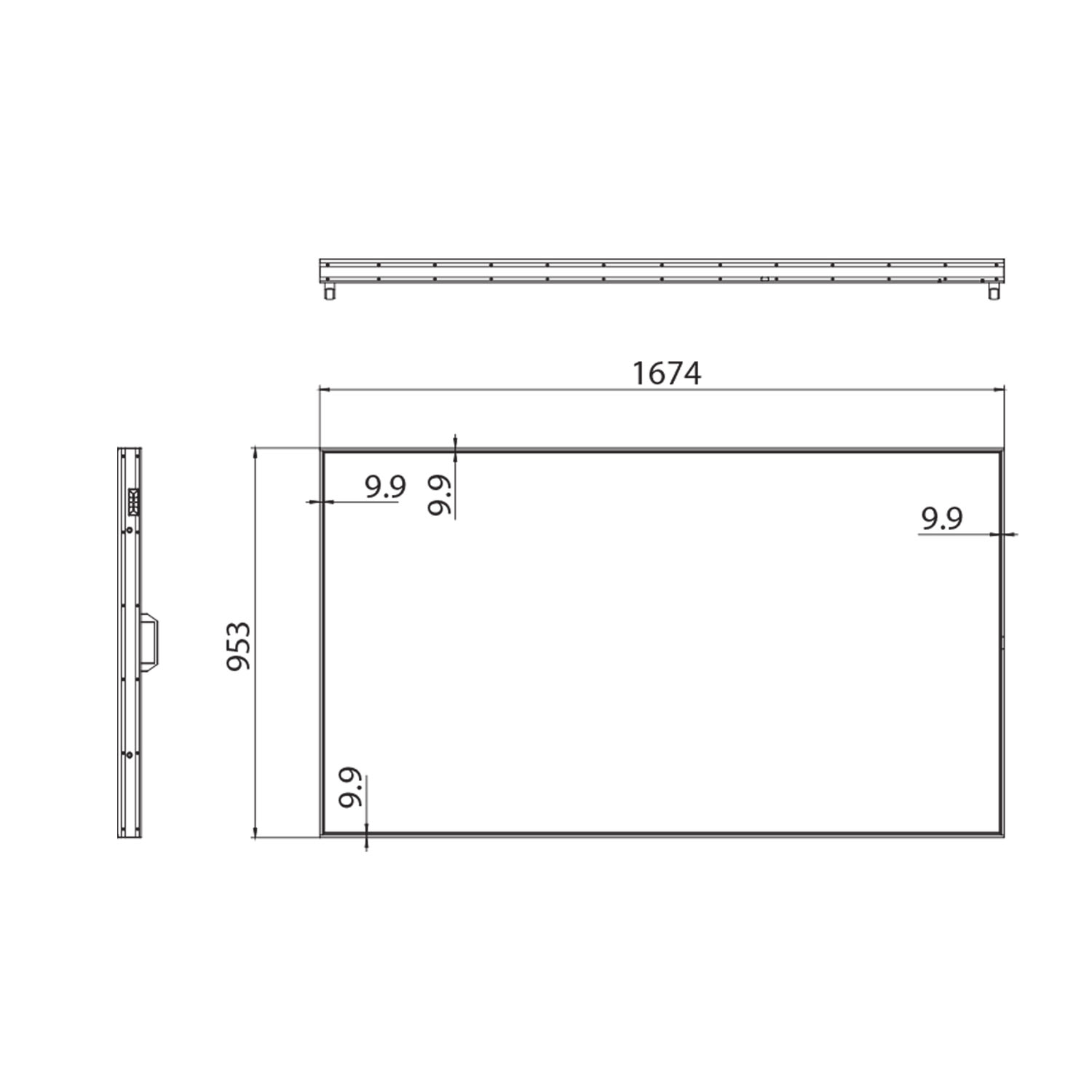 Hisense 75WH80GE - Seitenansicht